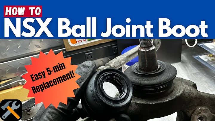 How to: replace NSX Ball Joint Boots | 5-min swap! |1991-2005 (Full DIY)