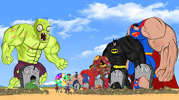 Team Superman, Spiderman, Batman rescue Hulk From ZomBies Development : Mysterious Evolution | FUNNY