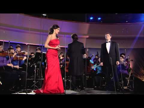 Fatma Said and Sergey Artamonov at the Rehearsal of the Human Rights Concert