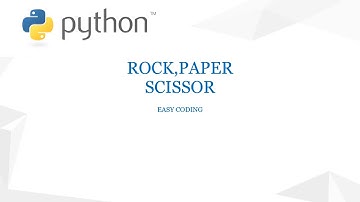 Python Program For Rock,Paper,Scissrs game||EASY CODING