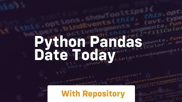 python pandas date today