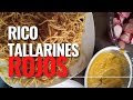 TALLARINES  ROJOS CON POLLO