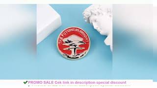 Cartoon Letters The Future Is Bright Enamel Metal Funny Lapel Pins Brooches Badges Backpack Wholesal
