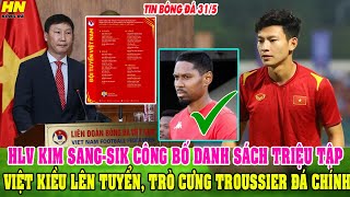 🔴TRỰC TIẾP: HLV KIM CÔNG BỐ DANH SÁCH HỘI QUÂN, VIỆT KIỀU LÊN TUYỂN, TRÒ CƯNG THẦY PARK ĐÁ CHÍNH