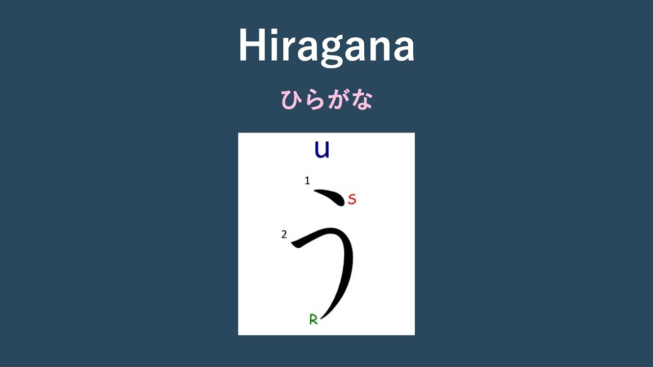 How to write Hiragana う [u] #shorts - YouTube