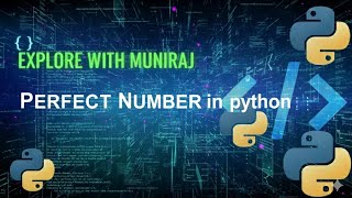 Python problems || Perfect number in python || Factors of a number.