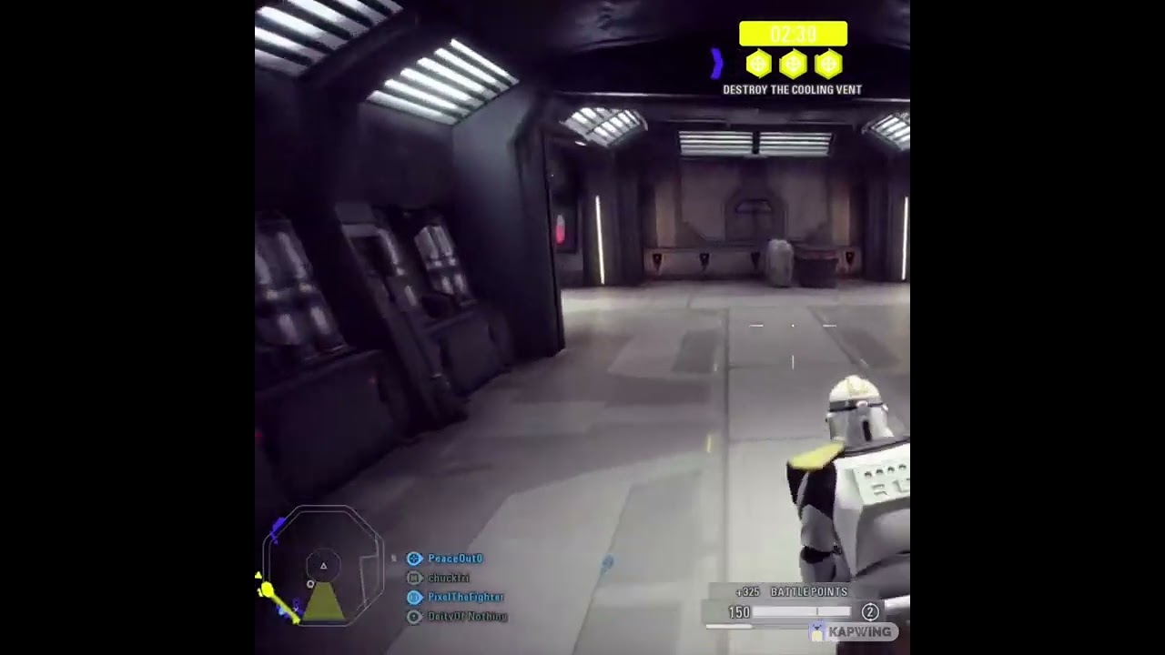 There is no escape!! check the minimap to feel my terror - Starwars Battlefront II