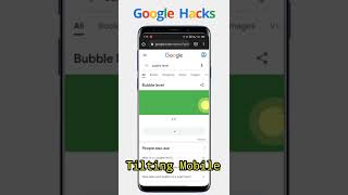 Bubble level | Useful Google hacks | Google tricks | Google fun | #shorts screenshot 3