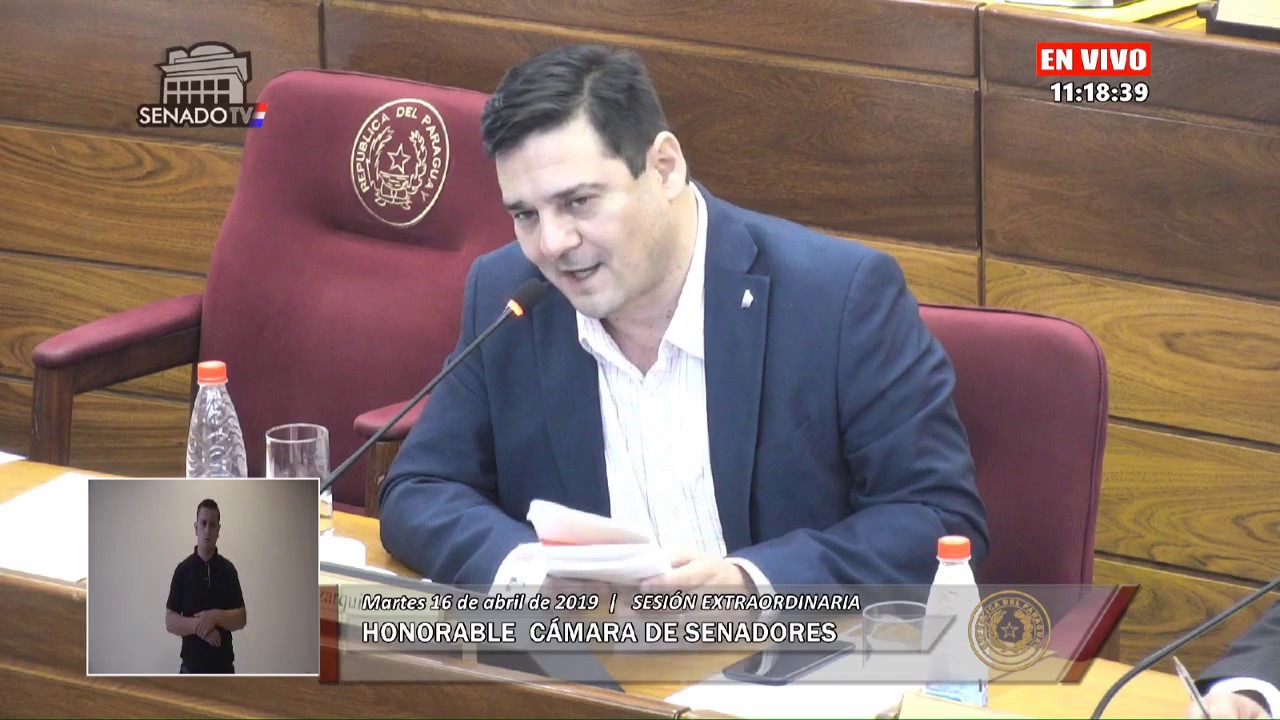 Sesión Extraordinaria de Honorable Cámara de Senadores- 16-04-2019 paraguay capitale