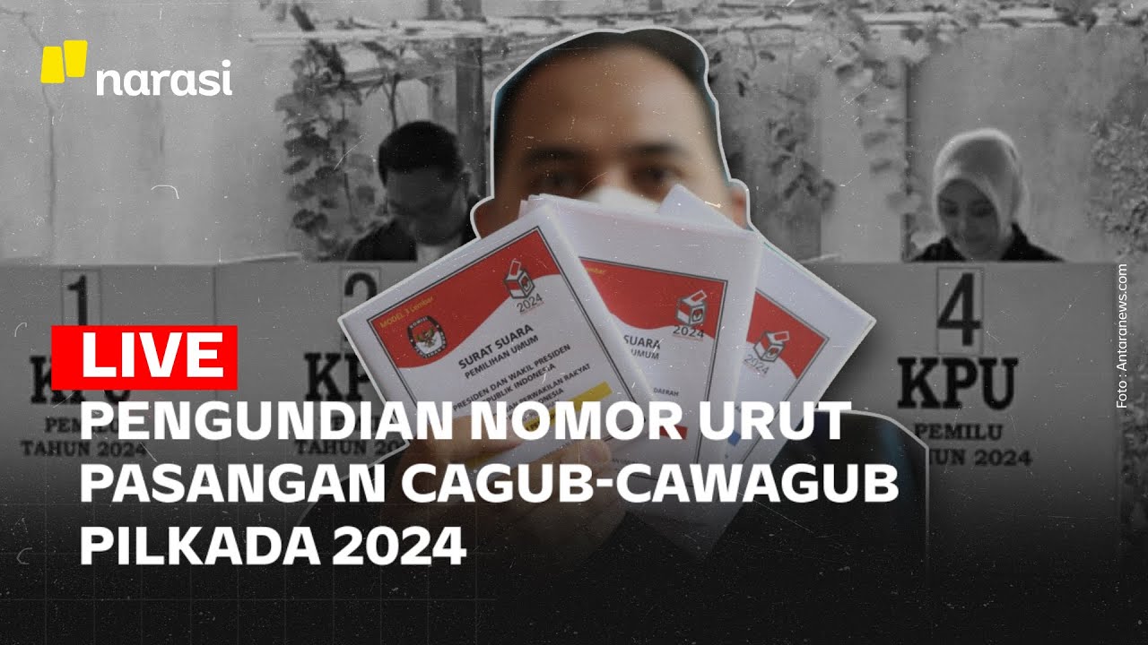[LIVE] Penentuan Nomor Urut Cagub-Cawagub Jawa Barat | Narasi Daily