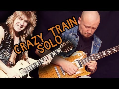 Как играть СОЛО Crazy Train - Ozzy Osbourne! Разбор и табы!