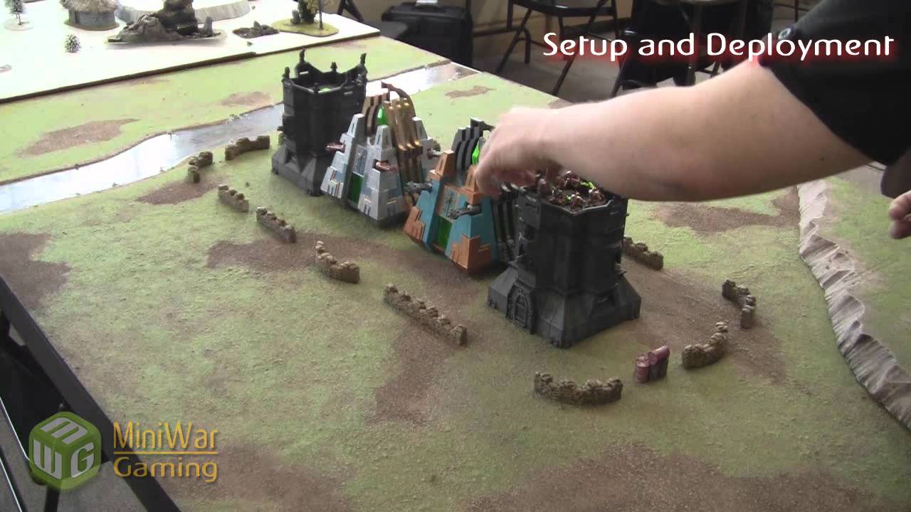 Planetstrike Battle Report : Necrons vs Tyranids Part 1/4