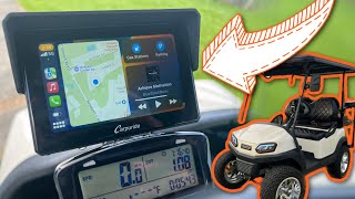 I INSTALLED A Carpuride W502 PowerSports Wireless Bluetooth Apple CarPlay On A Golf Cart.......