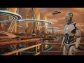 Golden Sunset in a Retrofuturistic City | Beautiful AI Short Film