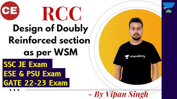 Design of Doubly Reinforced section as per WSM | RCC | GATE/ESE | CE | Vipan Singh