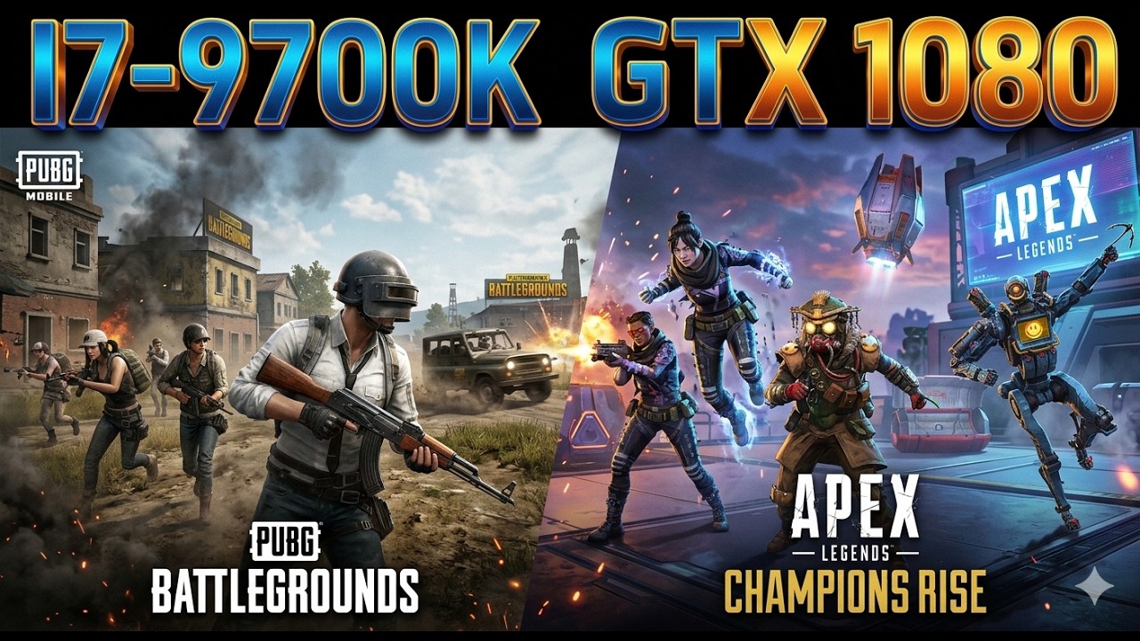GTX 1080 -- i7-9700K -- PUBG & Apex Legends FPS Test - YouTube