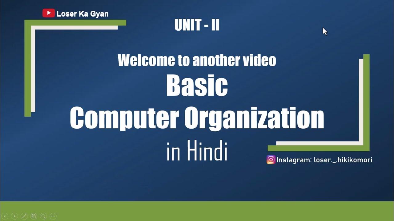 Basic Computer Organization in Hindi | Full tutorial with diagram ...