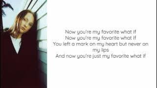 Favorite What If by Ashley Kutcher Lyric Video