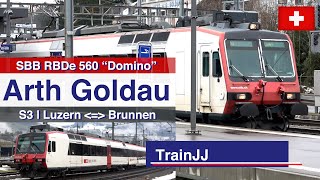 4K Arth-Goldau | SBB RBDe 560 NPZ &quot;Domino&quot; | S3 Luzern - Brunnen | Swiss Trains