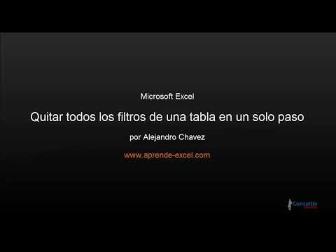 Video: Cómo Desactivar Los Filtros En El Sitio