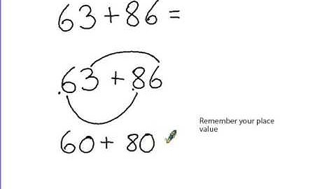 SCHOOL MATHS METHODS - Addition using partitioning