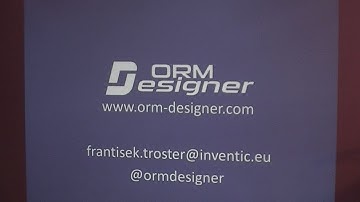 ORM Designer: Speed up your ORM development (Czech)