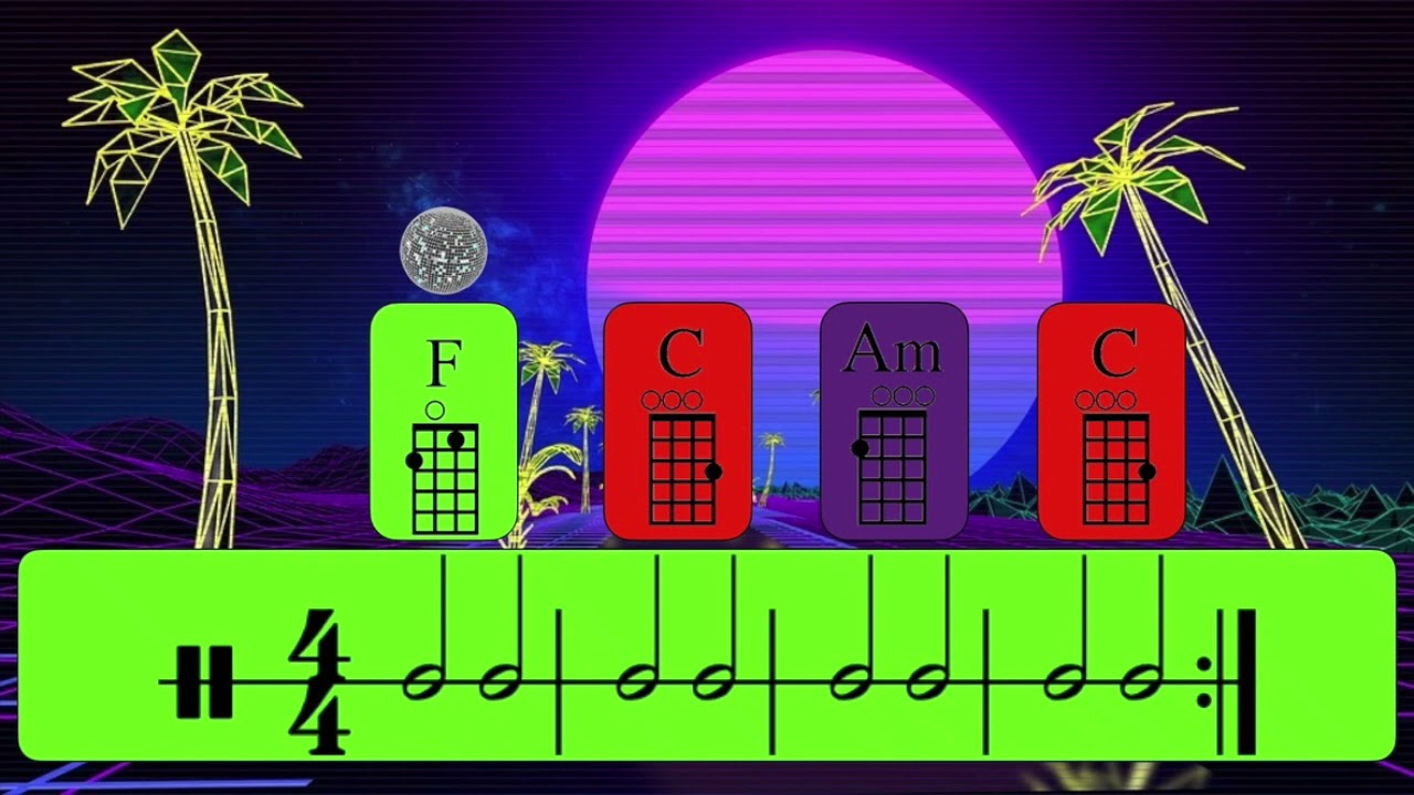 Ukulele Play Along C, F, Am Chord Practice YouTube