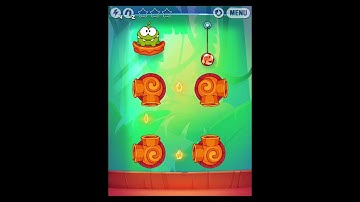 Cut the Rope: Experiments Level 8: Bamboo Chutes 3 Stars Walkthrough