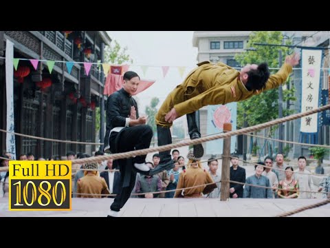 Ip Man vs. Japanese karate master Tokugawa in the film Ip Man: Master of Kung Fu (2019)