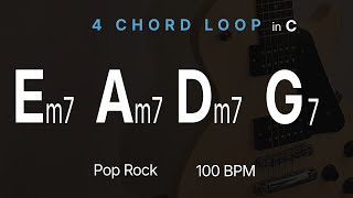 Em7-Am7-Dm7-G7 | 4 CHORD LOOP | 7TH | Key C | 100 BPM Em7-Am7-Dm7-G7 | 4 CHORD LOOP | 7TH | Key C | 100 BPM