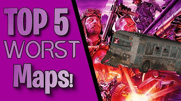 Top 5 Worst COD Zombies Maps! WaW, BO1, BO2, BO3, BO4