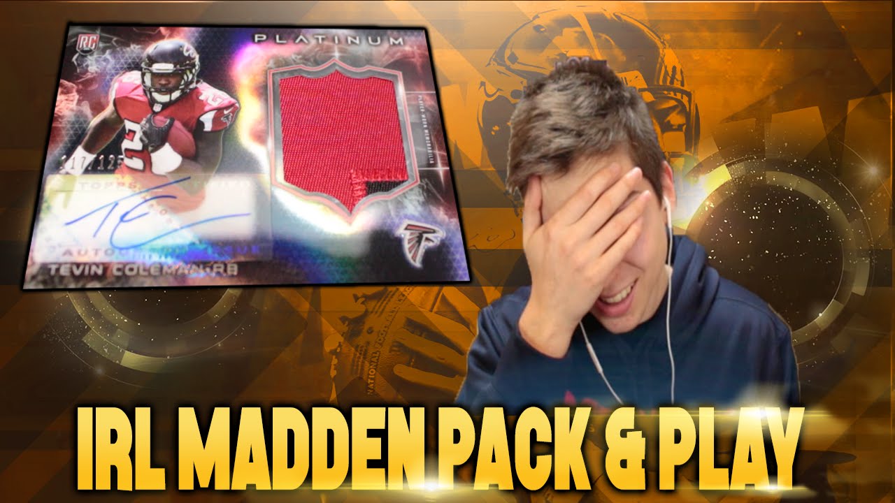 IN REAL LIFE MADDEN PACK & PLAY! Madden 16 Ultimate Team