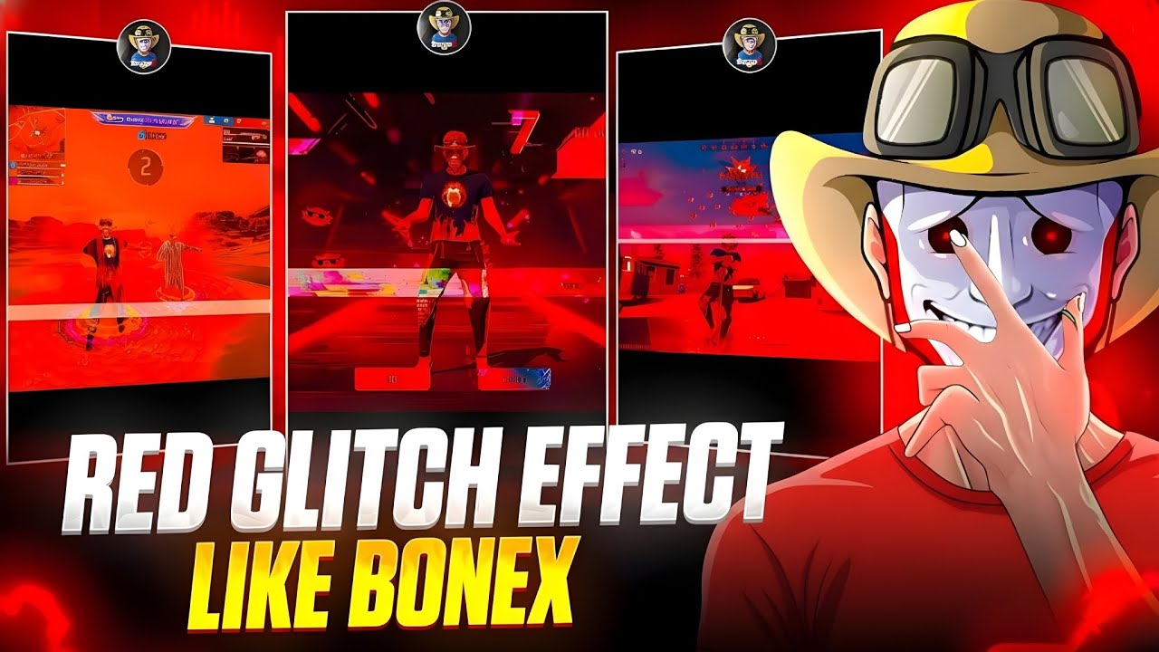 RED GLITCH EFFECT TUTORIAL LIKE BONEX 😱🔥