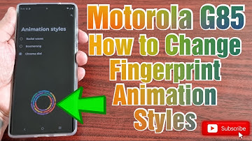 Motorola G85 5G How To Change Fingerprint Lockscreen Animation Styles!