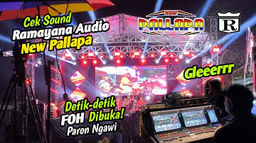 Gleerrrr ❗ Detik-detik  FOH Ramayana Audio Dibuka  Cek Sound ft New Pallapa