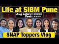 Life at sibm pune  how to crack snap with 99ile plus  sibm toppers vlog