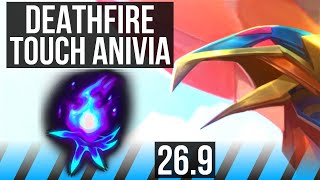 ANIVIA vs MEL (MID) | Deathfire Touch, 54K damage, 6k gold comeback | EUW Master | 26.9
