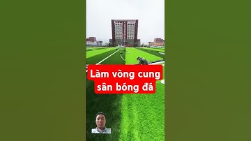 Làm vòng cung tròn cho sân bóng đá cỏ nhân tạo #artificialgrass #conhantaosg #conhantao