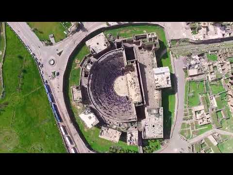 مجوز درازي تصوير جوي رائع قلعة بصرى الشام