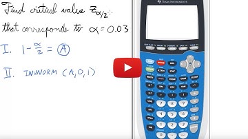 Find critical value Z a 2 that corresponds to a=0 003 TI84+CE Calculator OCC Math 160 Stats