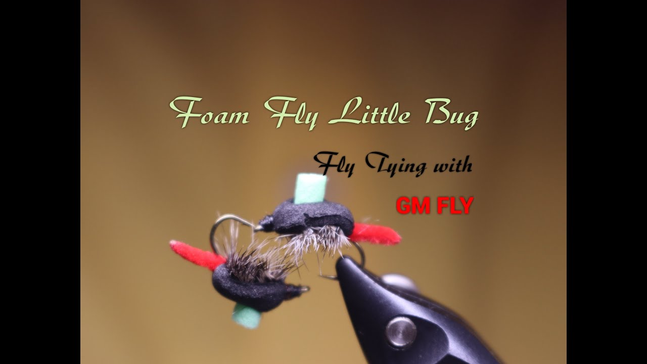 Мушка из Пенки Маленький Жучок Как связать от GM FLY