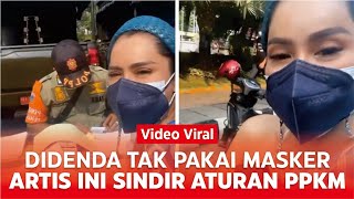 Artis Devi Demplon Sindir Aturan Ppkm Usai Didenda Tak Kenakan Masker Dalam Mobil Pribadi
