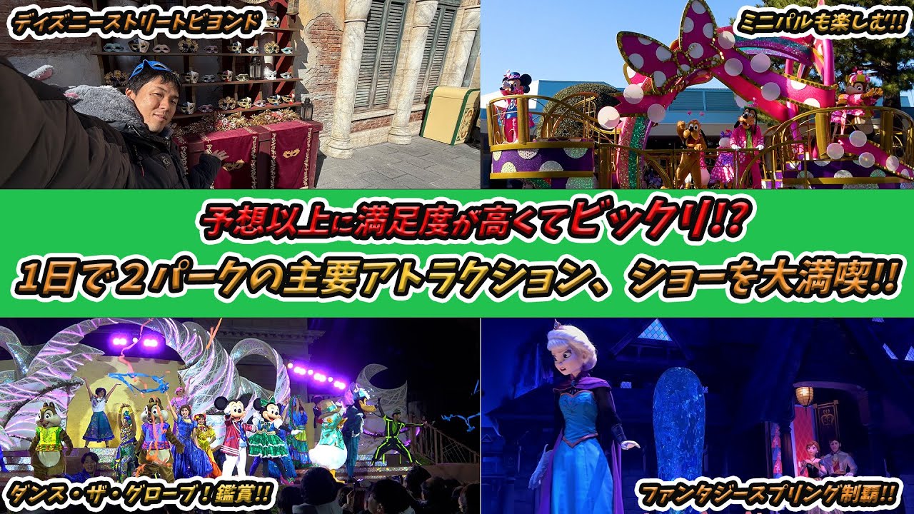 【正直レビュー】休日に初めてパークホッパー使ってミニパルとダンス・ザ・グローブ！と主要アトラクションを中心に楽しんでみた／東京ディズニーリゾート