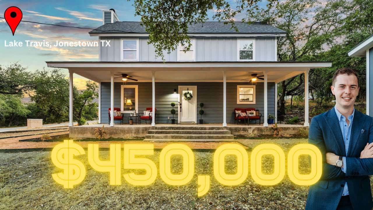 $450,000 at Lake Travis?? | Jonestown Texas Remodeled Cottage Tour | Austin Realtor