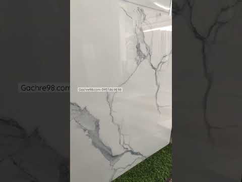 Video Gạch lát nền 80x80 trắng vân khói marble - youtube