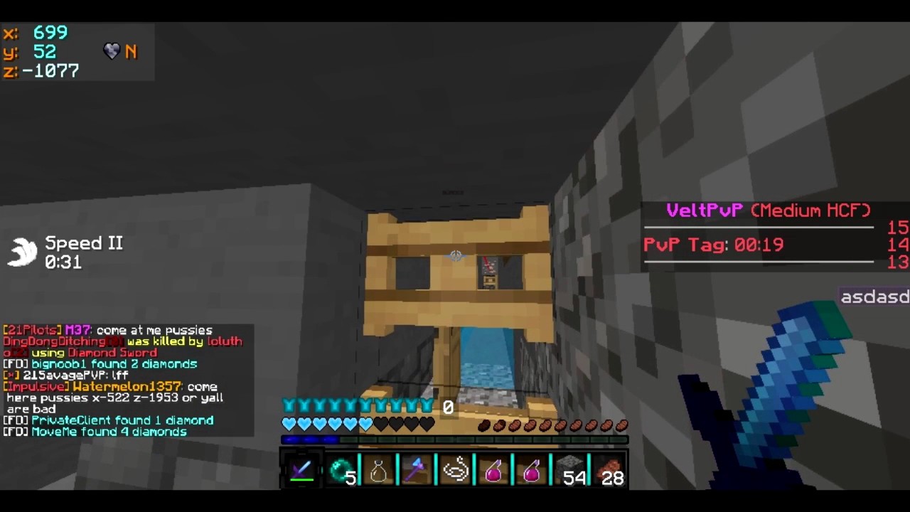 VeltPvP MediumHCF : Hack Report : how he escaped??