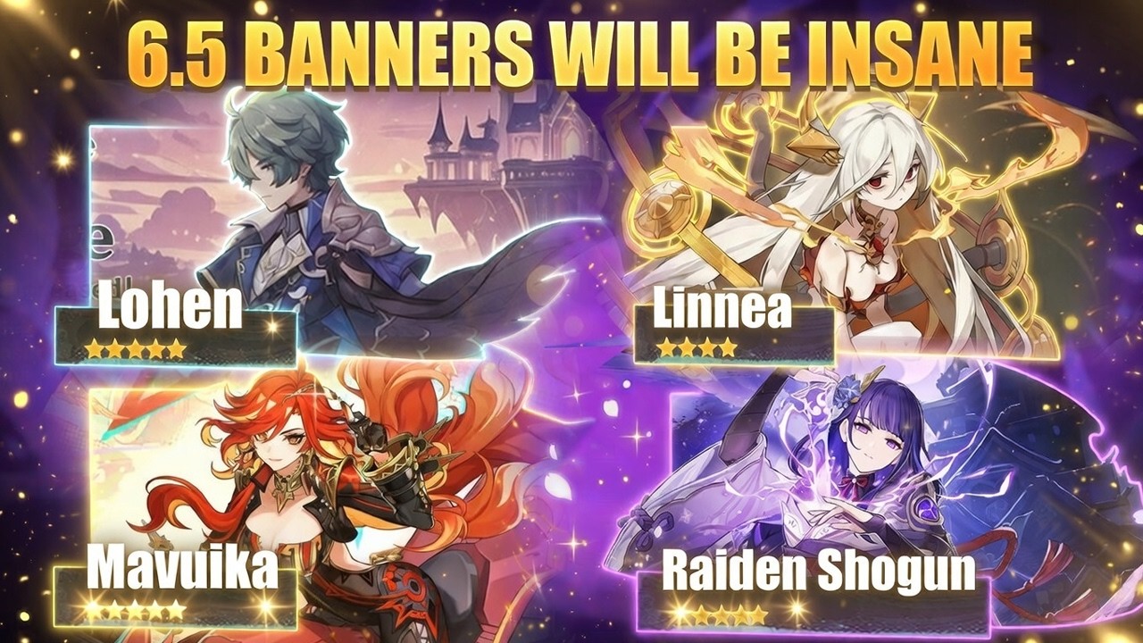 Version 6.5 Banners CHANGES Everything — Linnea, Lohen & Huge Rerun Choice