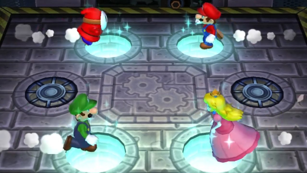 Mario Party 9 - Minigame - Shy Guy vs Mario vs Luigi vs Peach (Master Com)