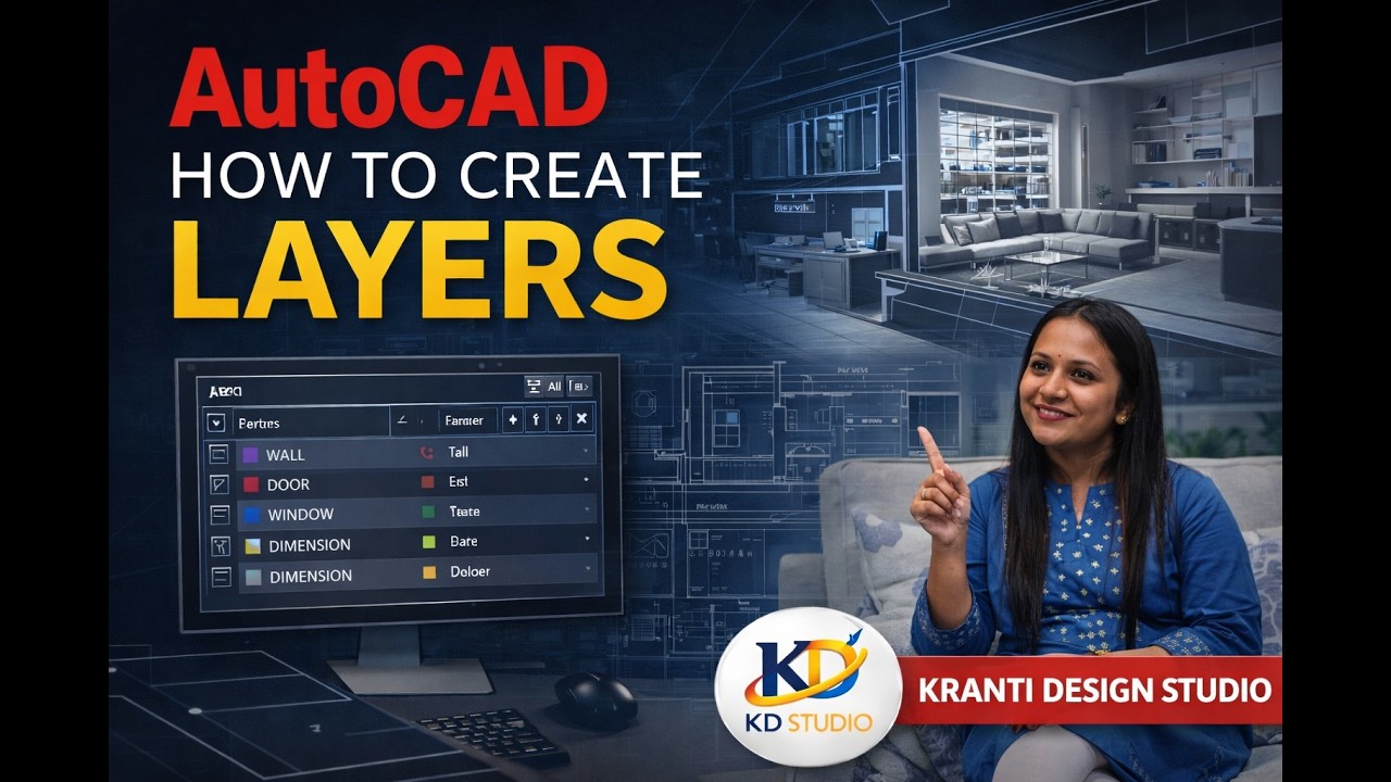 HOW TO CREATE LAYERS IN AUTOCAD - YouTube
