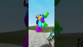 HULK THE WORLD BREAKER VS ALL POPPY PLAYTIME In Garry's Mod  #memes  #gaming  #huggywuggy #shorts